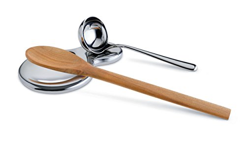 Alessi - Appoggiacucchiaio in Acciaio Inox
