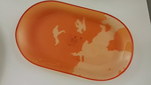 Prima classe Alviero Martini - Piattino Ovale in Resina Arancione