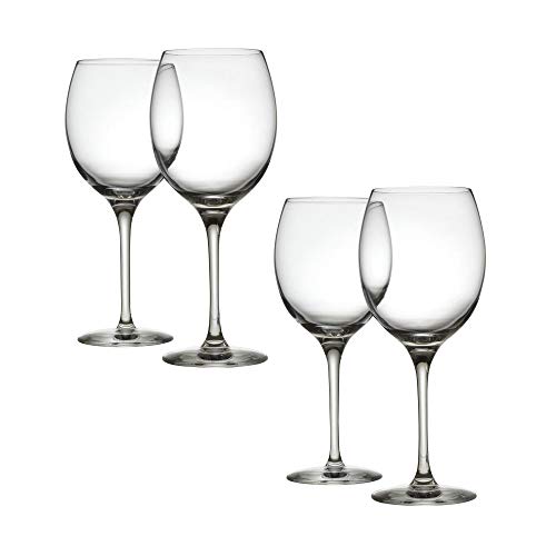 Alessi - Set 4 Bicchieri Vini Bianchi in Vetro Cristallino
