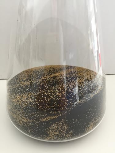 Sablier avec sable bicolore or et noir 50 cm