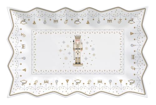 Boîte à gâteau en porcelaine royale Casse-Noisette Étoile