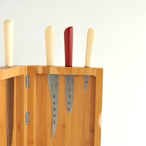Alessi - Bamboo Knife Holder "K-Block"