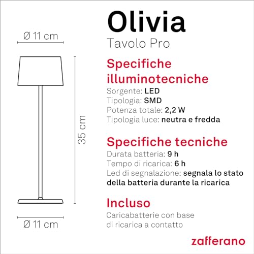 Zafferano - Lampada "Olivia Pro"