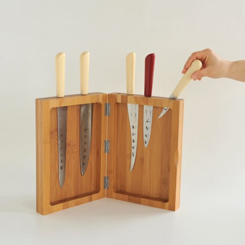 Alessi - Bamboo Knife Holder "K-Block"