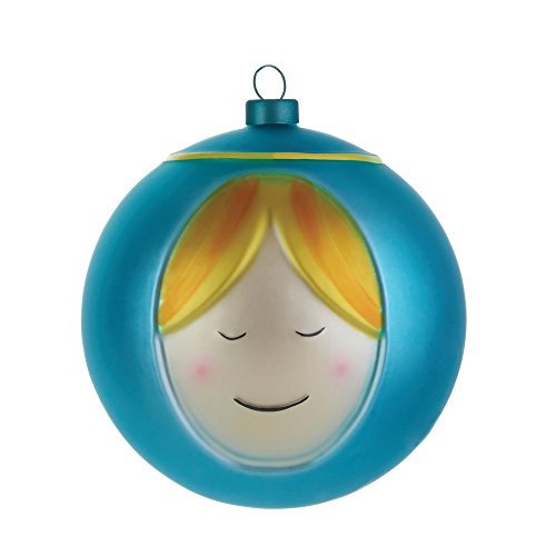 Alessi - Set of 4 "Madonna" Christmas Tree Balls in Blown Glass