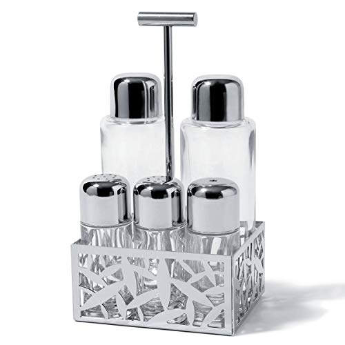 Alessi - Menage "Cactus" in Stainless Steel