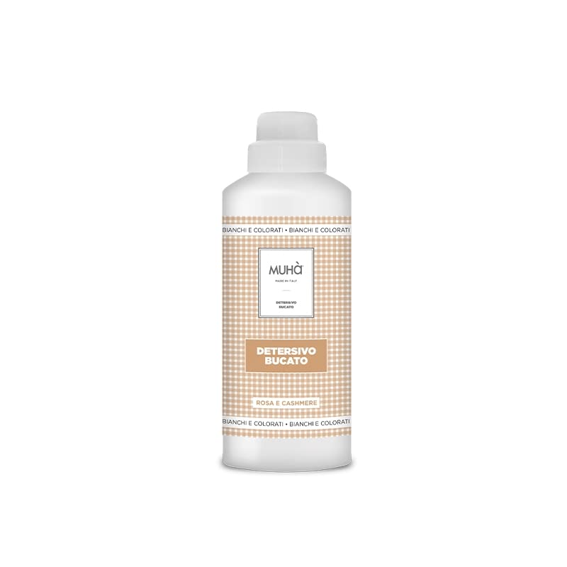 Muhà - Detersivo Bucato Liquido 1000ml Rosa e Cashmere