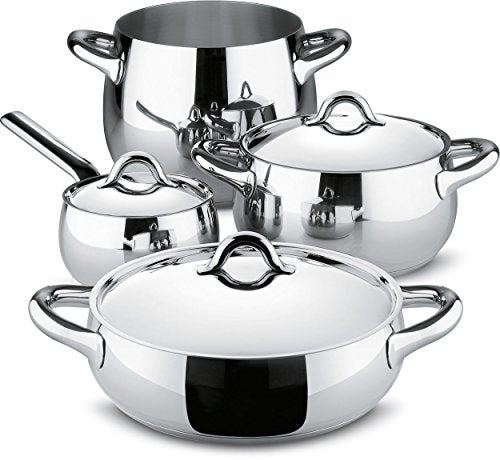Alessi - Set Pentole "Mami" in Acciaio Inox 24cm