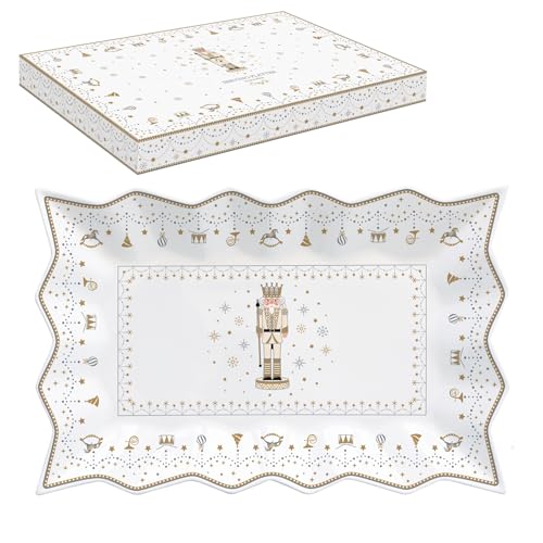 Boîte à gâteau en porcelaine royale Casse-Noisette Étoile