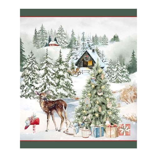 Plaid générique en velours doux de Noël avec rembourrage, 150x180 cm, fabriqué en Italie