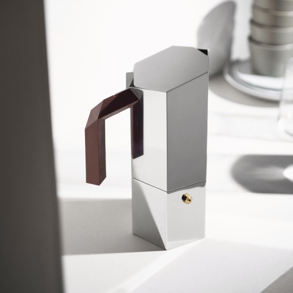Alessi - Caffettiera Espresso 6 Tazze Adatto per Induzione