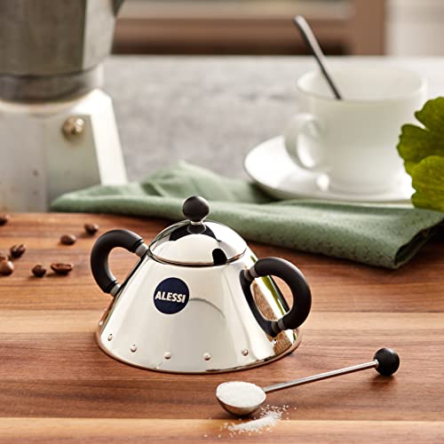 Alessi - Zuccheriera con Cucchiaino in Acciaio Inox