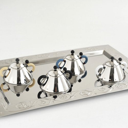 Alessi - Zuccheriera con Cucchiaino in Acciaio Inox