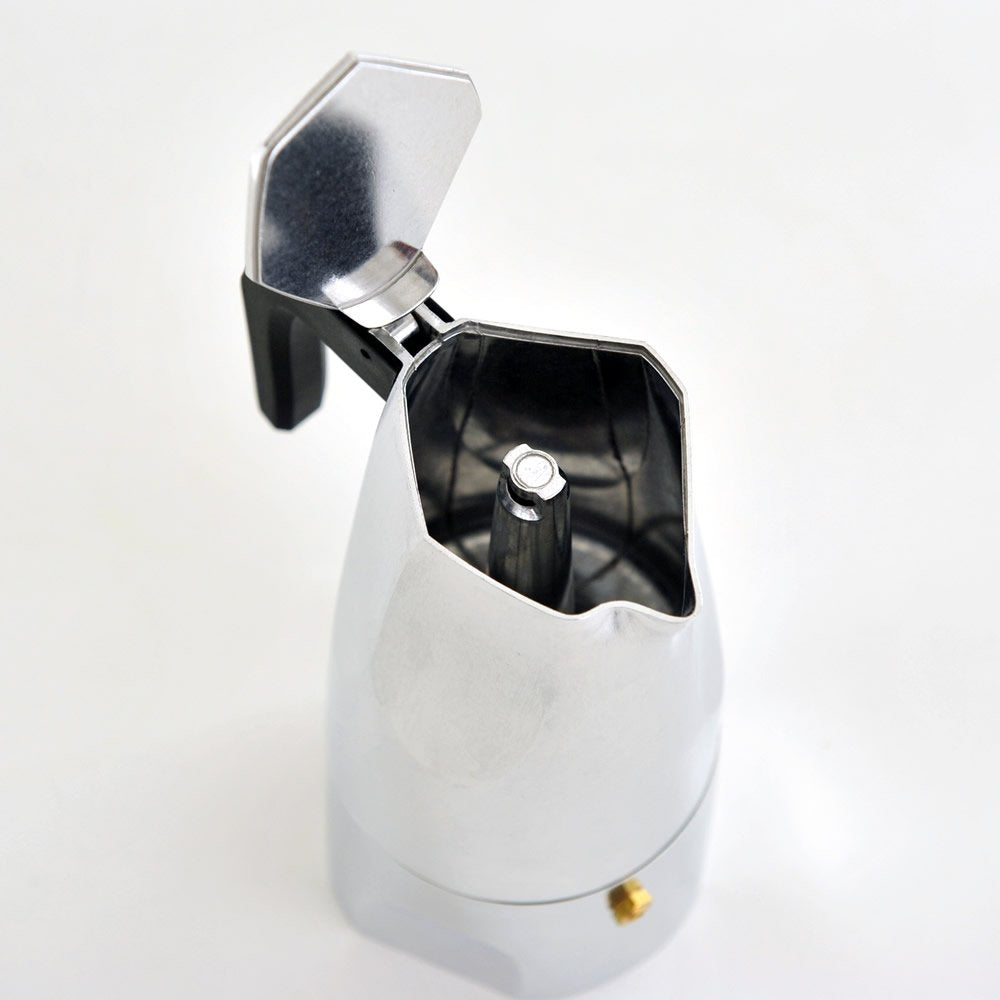 Alessi - Caffettiera Espresso 1 Tazza "Ossidiana" in Fusione di Alluminio