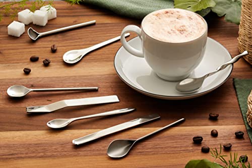 Alessi - Set of 8 Stainless Steel Coffee Spoons