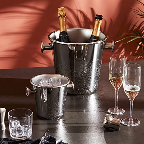 Alessi - Secchiello per Ghiaccio con Manici in Acciaio Inox