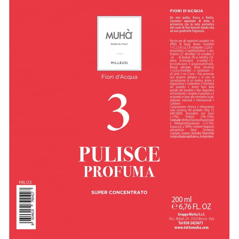 Muhà - Deodorante Ambiente Spray 200ml "Fiori d'Acqua"