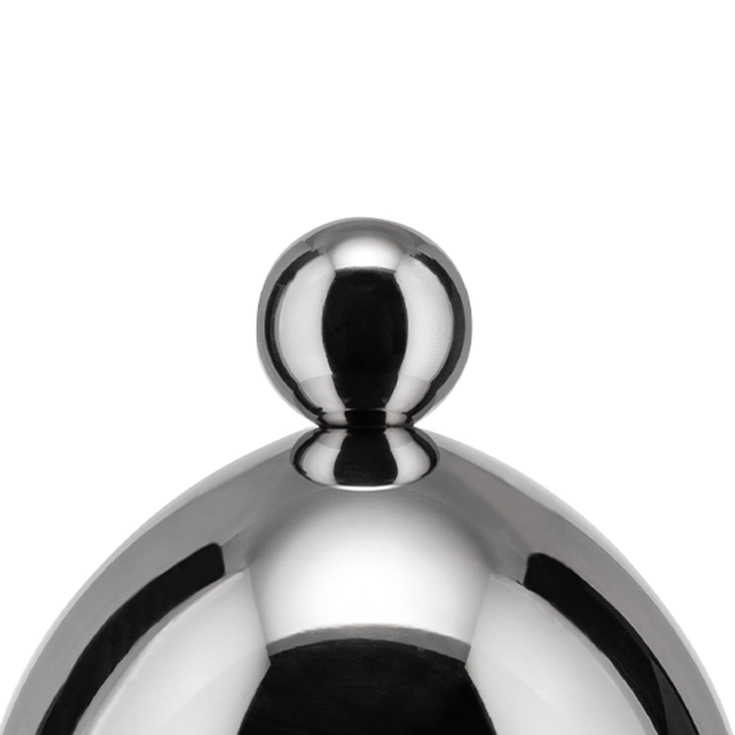 Alessi - Sugar Bowl with Spoon "Officina" in Stainless Steel