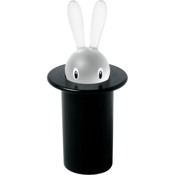Alessi — Magic Bunny ASG16 B | Portastuzzicadenti in resina nero — Alessi