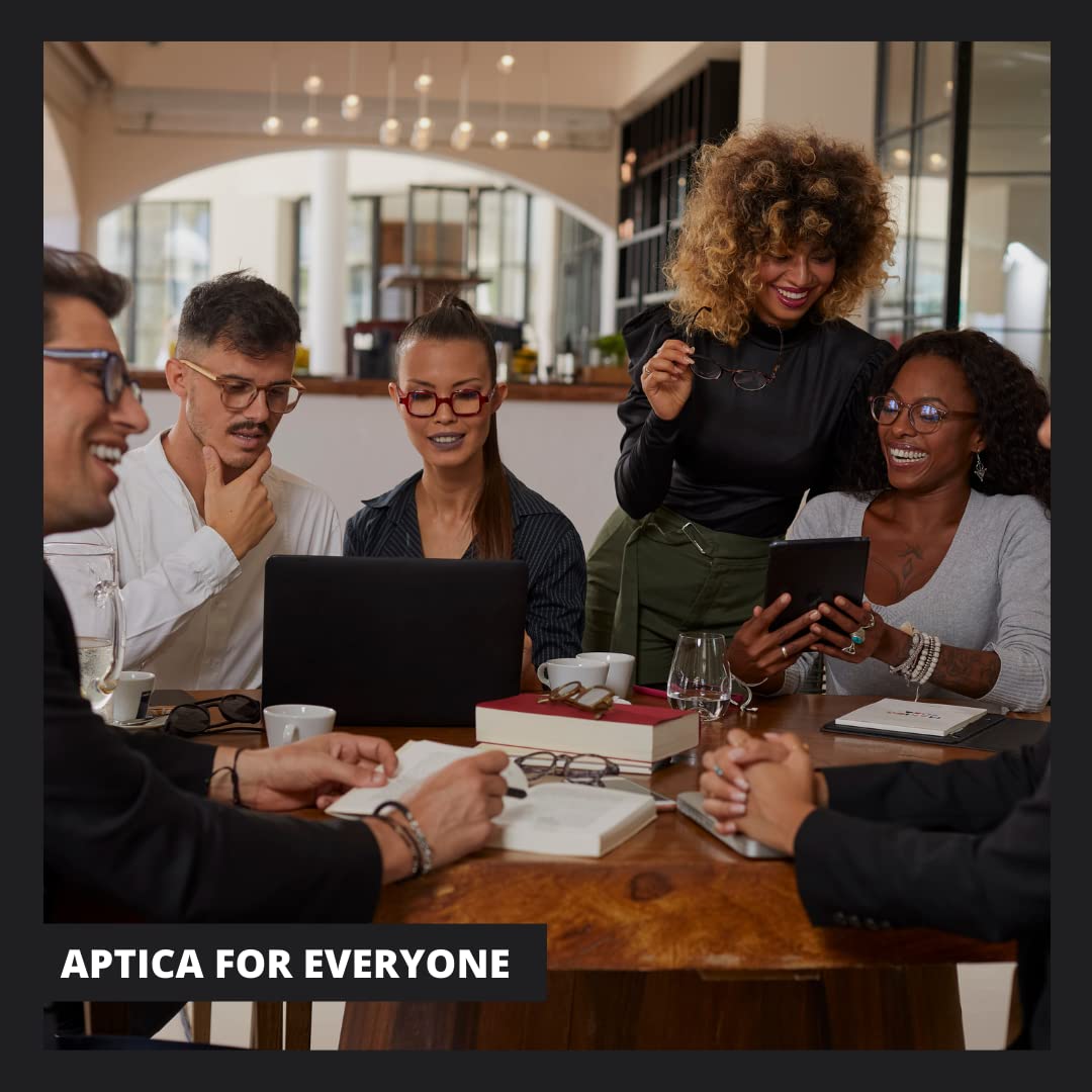 Aptica - Lunettes de lecture « Pop-Art-Andy Flex » Noir +0,00