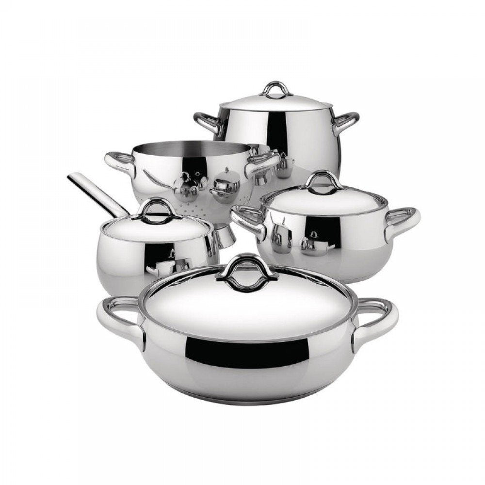 Alessi - Set Pentole "Mami" in Acciaio Inox 24cm