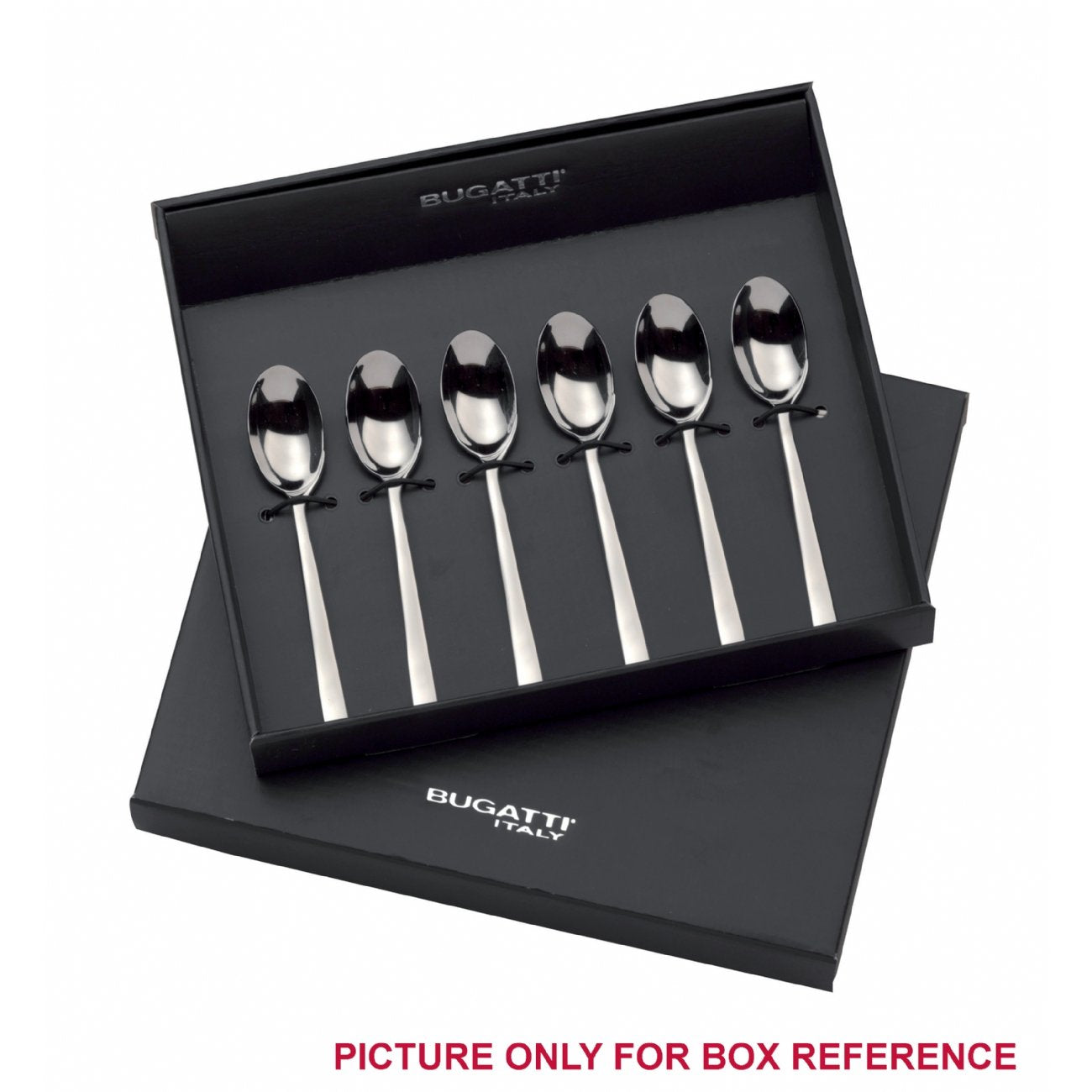 Bugatti - Lot de 6 cuillères à café en acier inoxydable Pas seulement du café