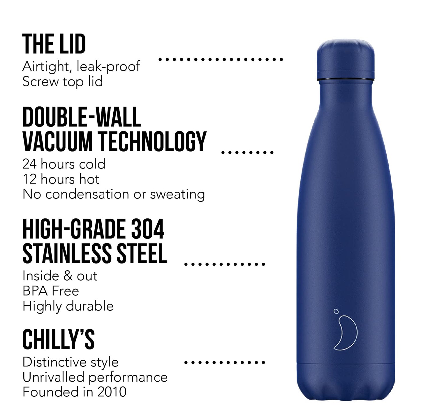 Chilly's - Stainless Steel Thermal Bottle 260/1800ml