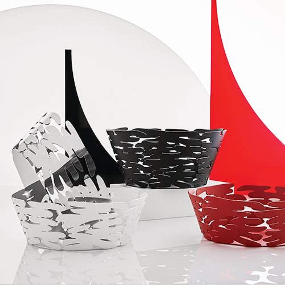 Alessi - Cestino di Design "Barket" in Acciaio Inox 21cm