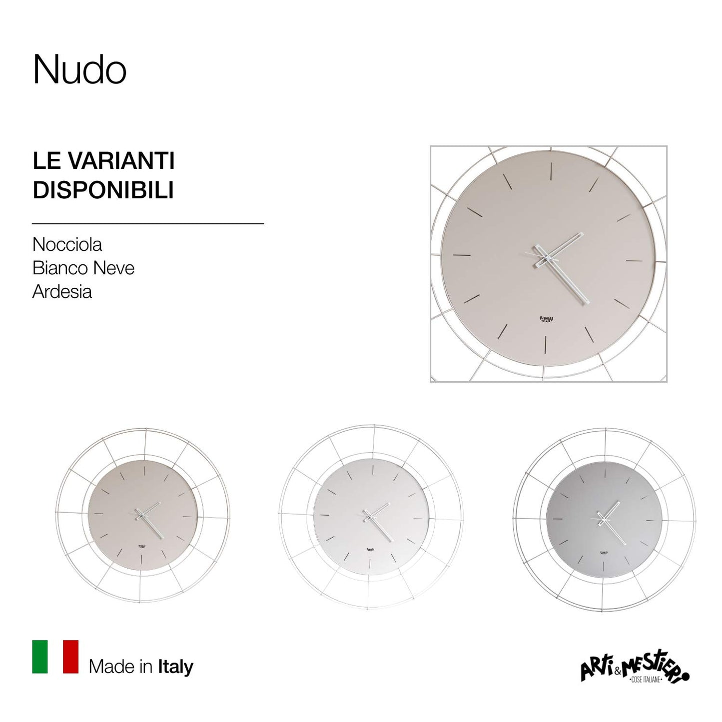 Arti & Mestieri - Orologio da Parete 94cm