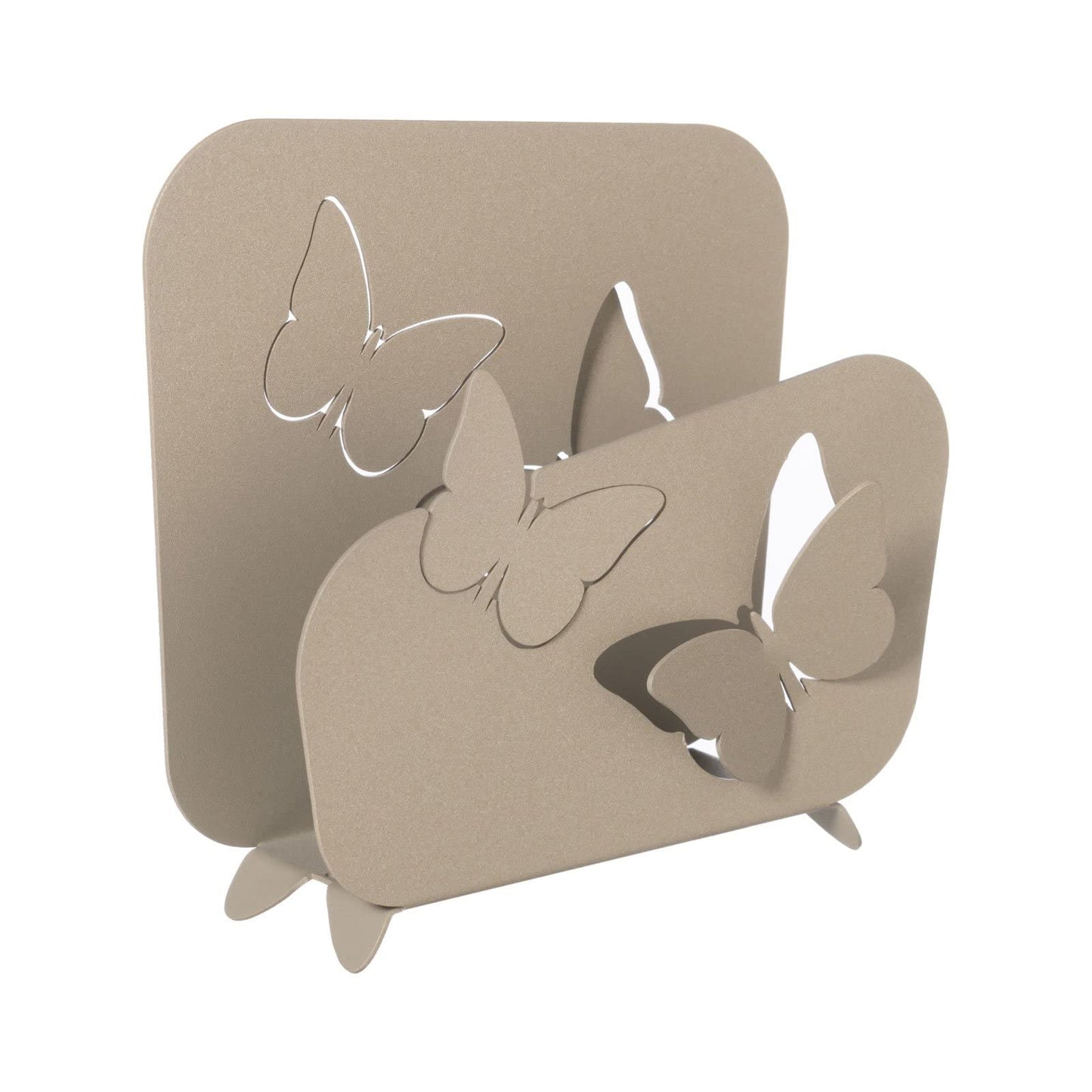 Arts & Crafts - "Butterfly" Beige Napkin Holder