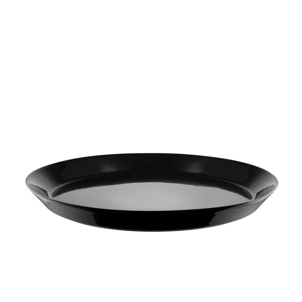 Alessi — Tonale DC03/1 B | Piatto piano in stoneware nero — Alessi