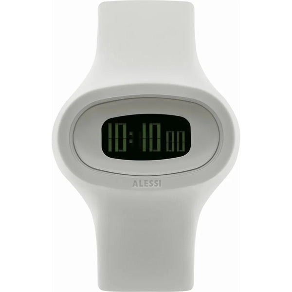Alessi — Jak AL25003 | Orologio da polso in poliuretano bianco — Alessi