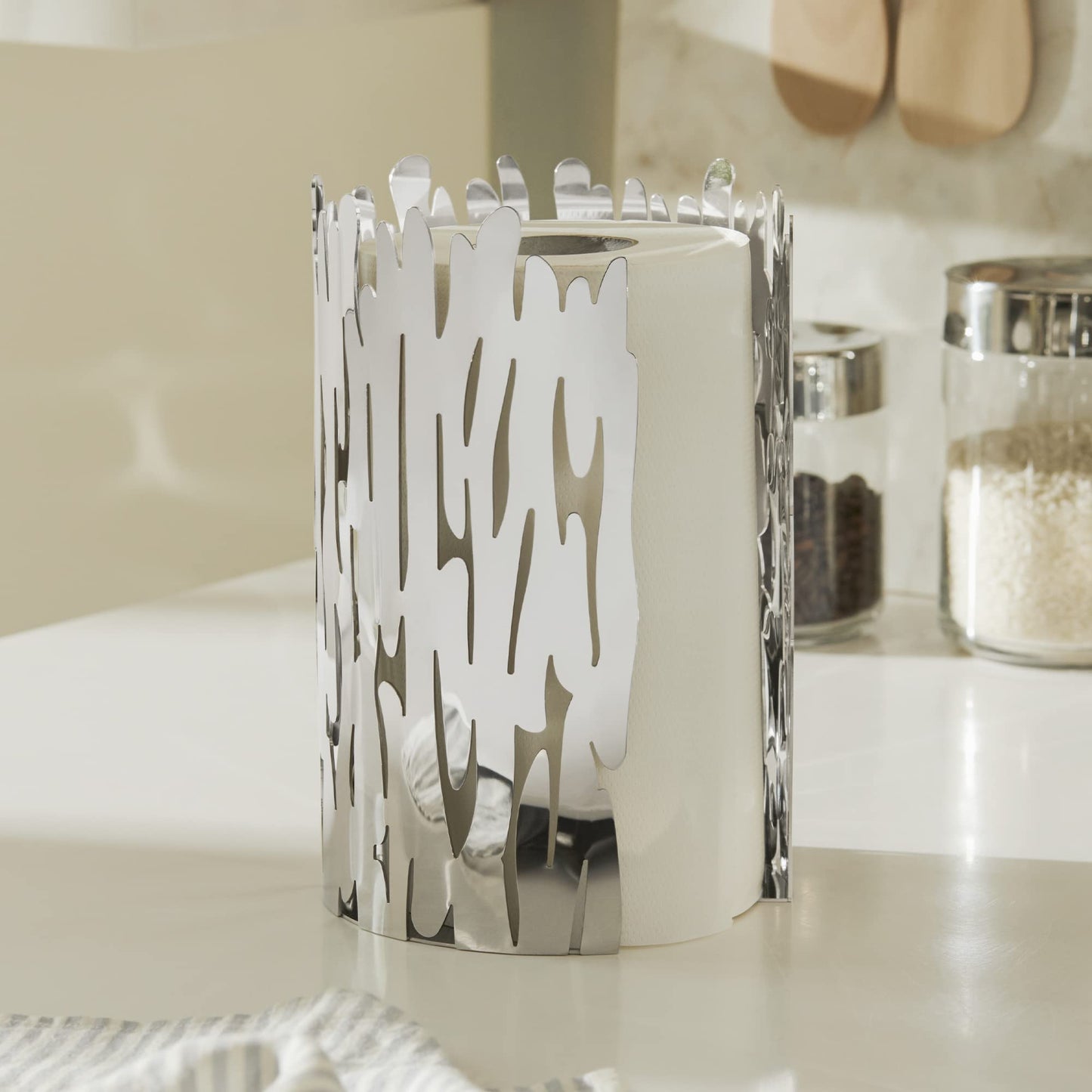 Alessi - "Barkroll" Kitchen Roll Holder in Steel
