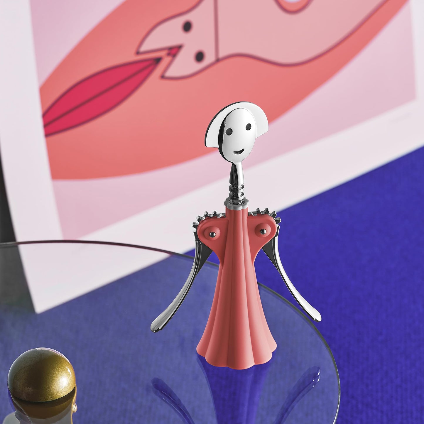 Alessi - Resin Corkscrew "Alessandro M" Pink