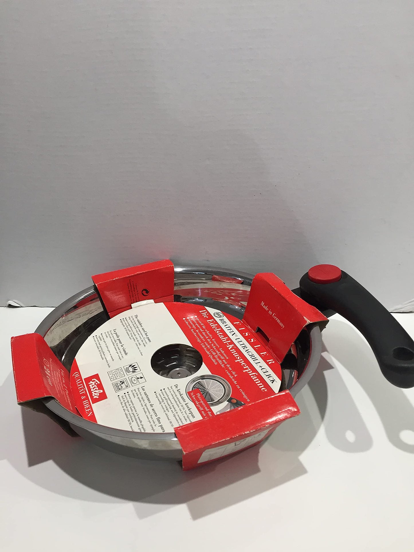 Fissler - Padella in Acciaio 24cm Manico Pieghevole