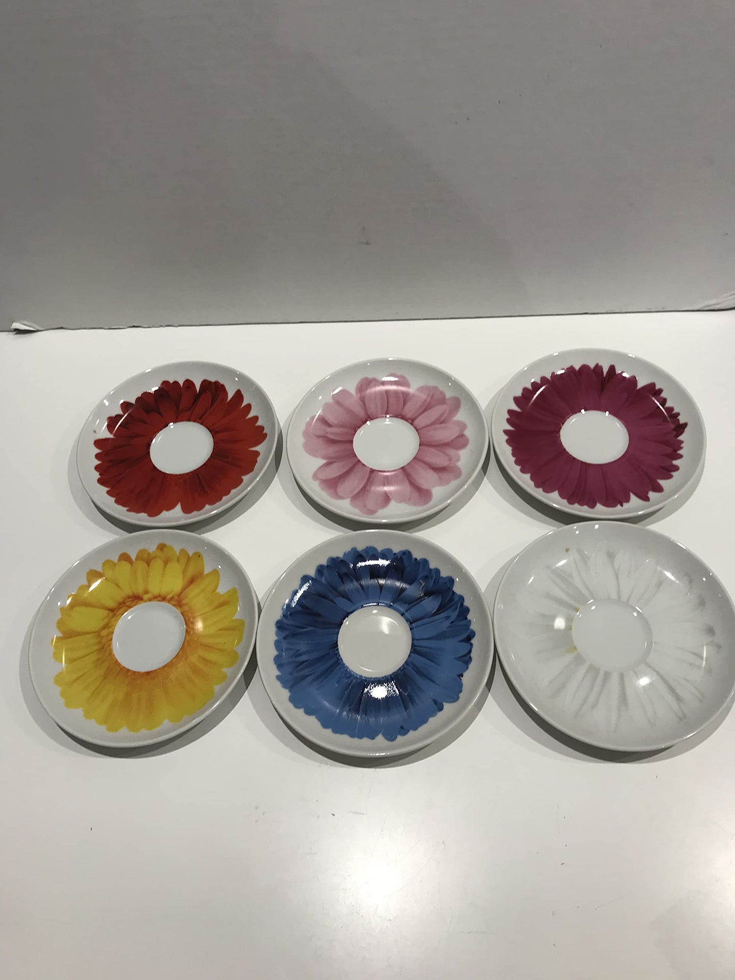 Scherzer - Set da 6 Tazzine Caffè con Piattino "Margherita" in Porcellana