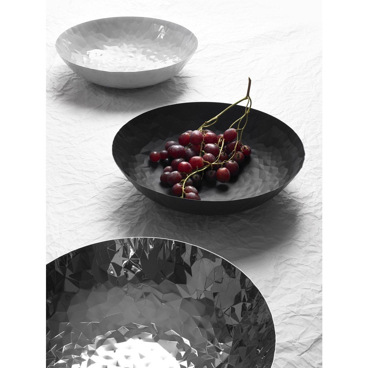 Alessi - Cestino Rotondo in Acciaio Colorato Blu 21cm