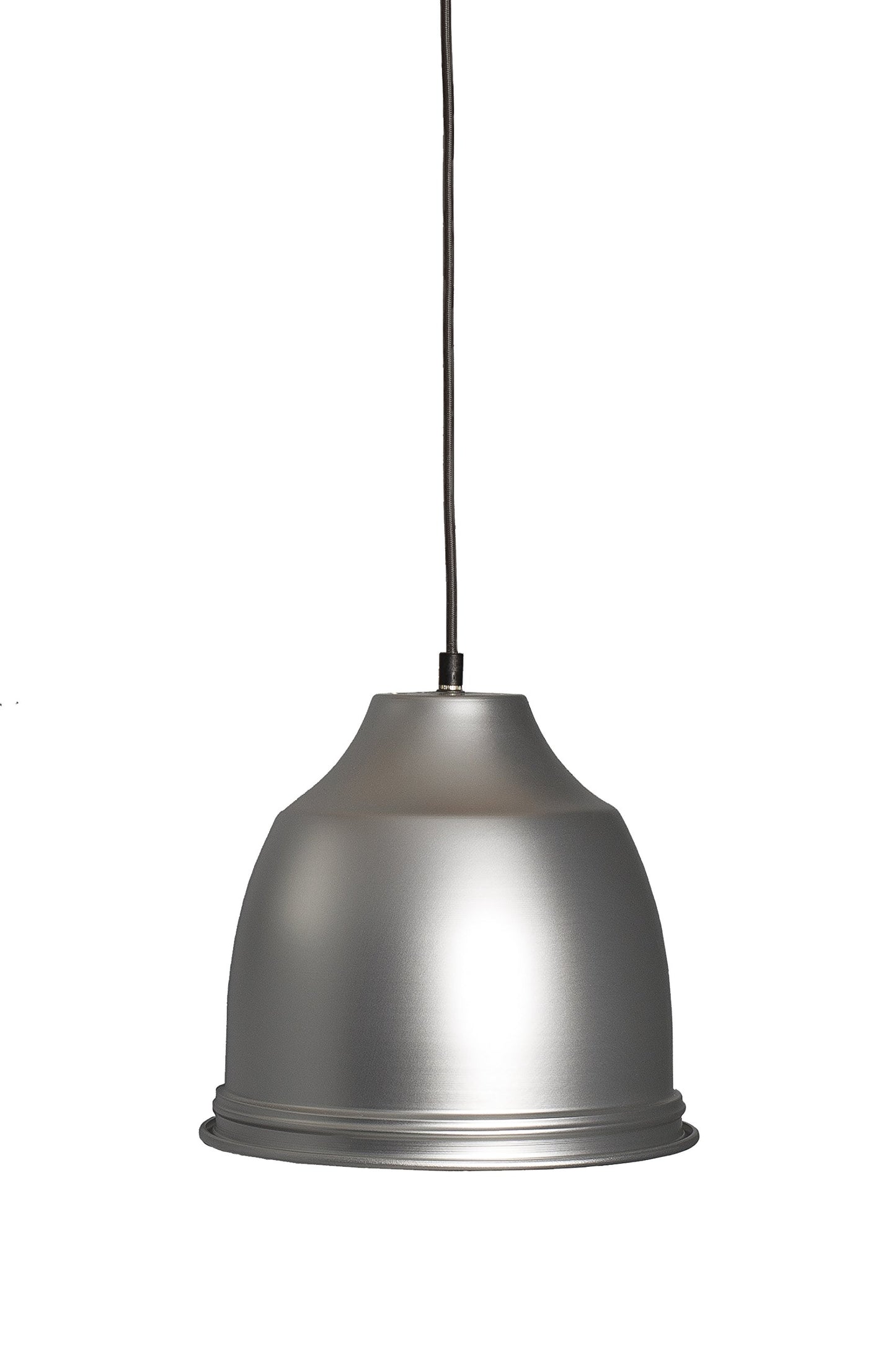 Alluminia - Lampada a Sospensione "Oceano Oltreluce" Alluminio Satinato/Grigio