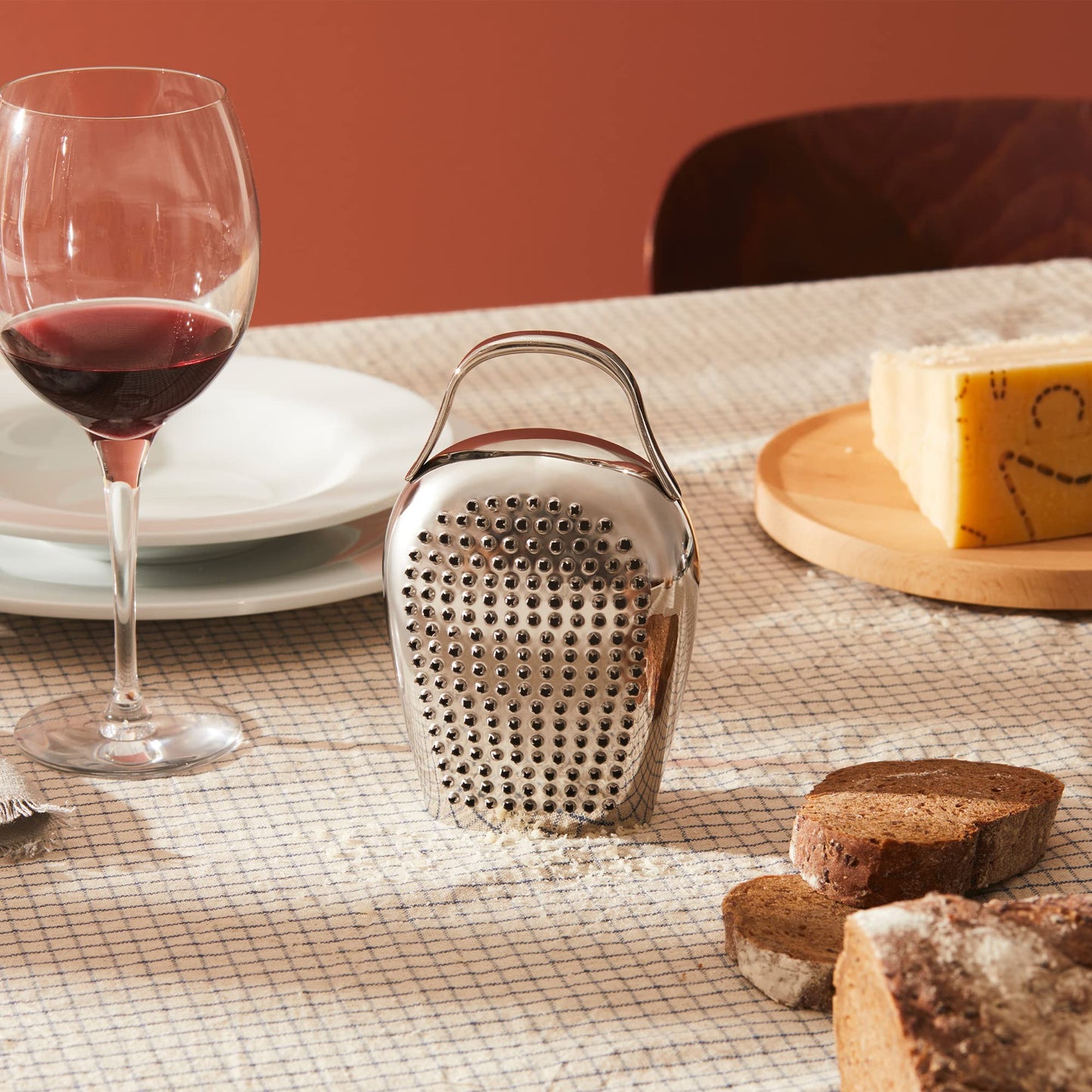 Alessi - Râpe à fromage « Cheese Please » en acier inoxydable