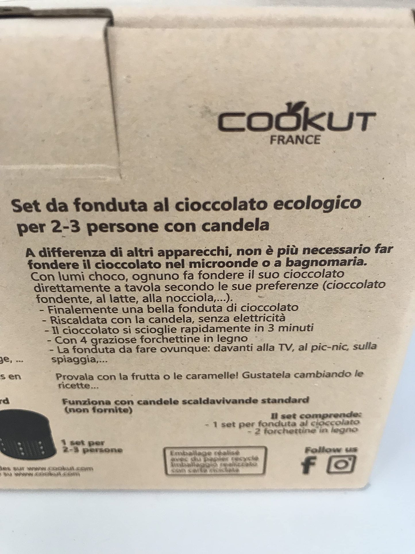 Generic CHOCOLATE Fondue Set WITH Candle