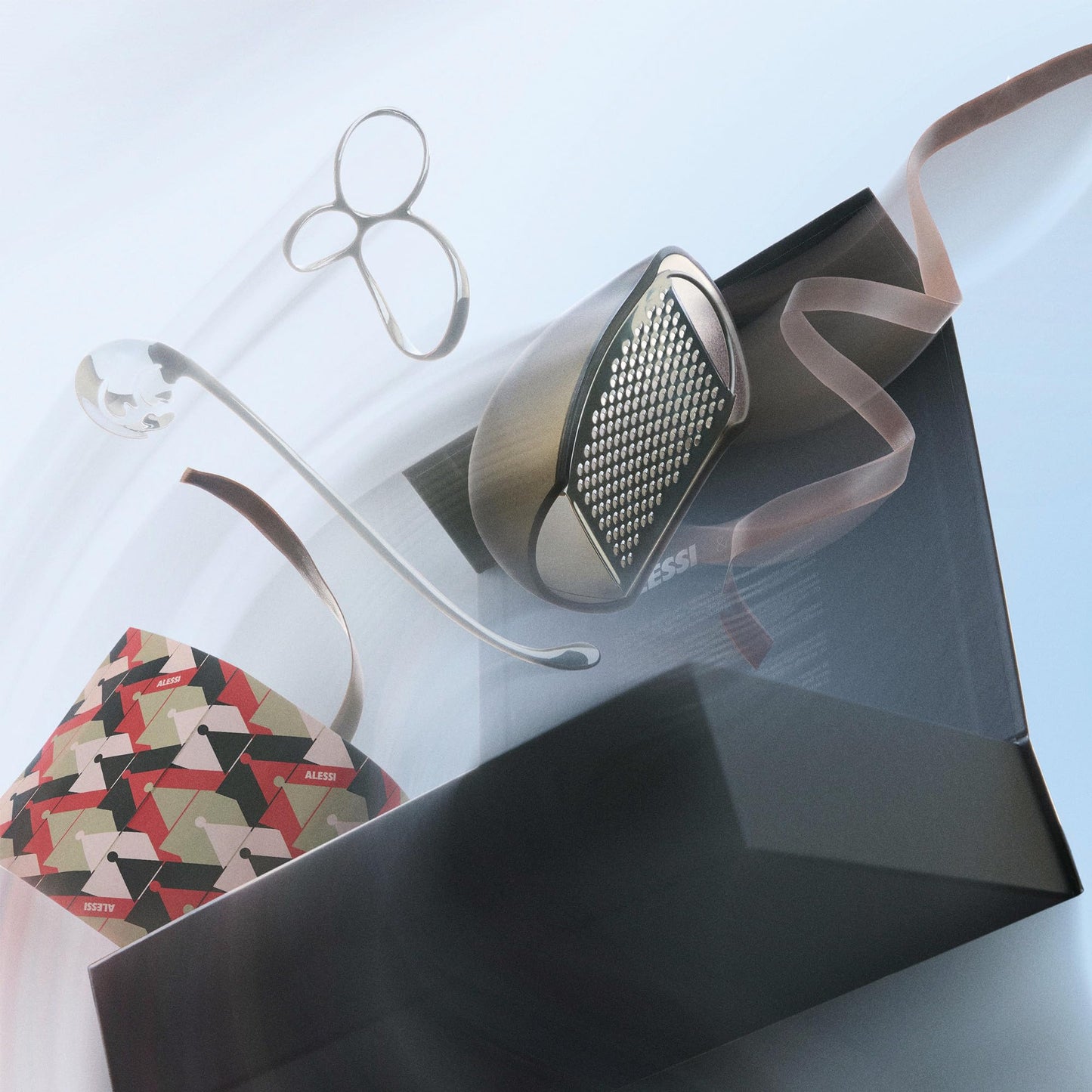 Alessi MMI31SET Set Pasta, Stainless Steel, Multicolore