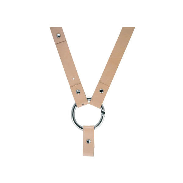 Alessi — Buckle AL9000C WI | Collare in pelle beige per orologio — Alessi