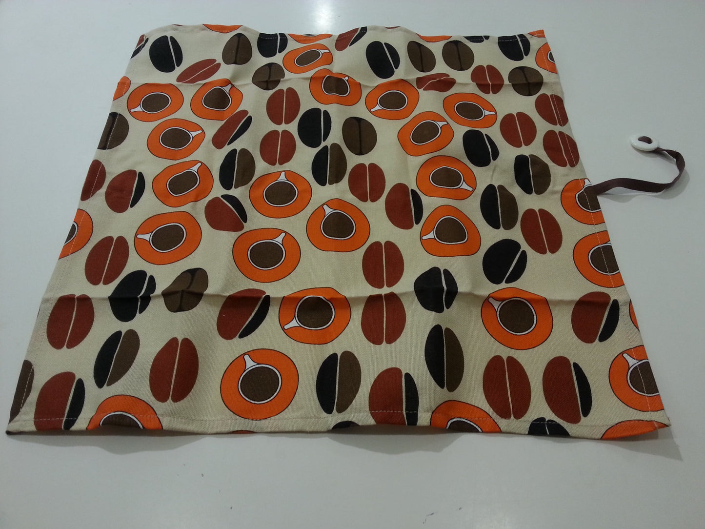 Alessi - Set of 2 Napkins "Bassetti" Coffee