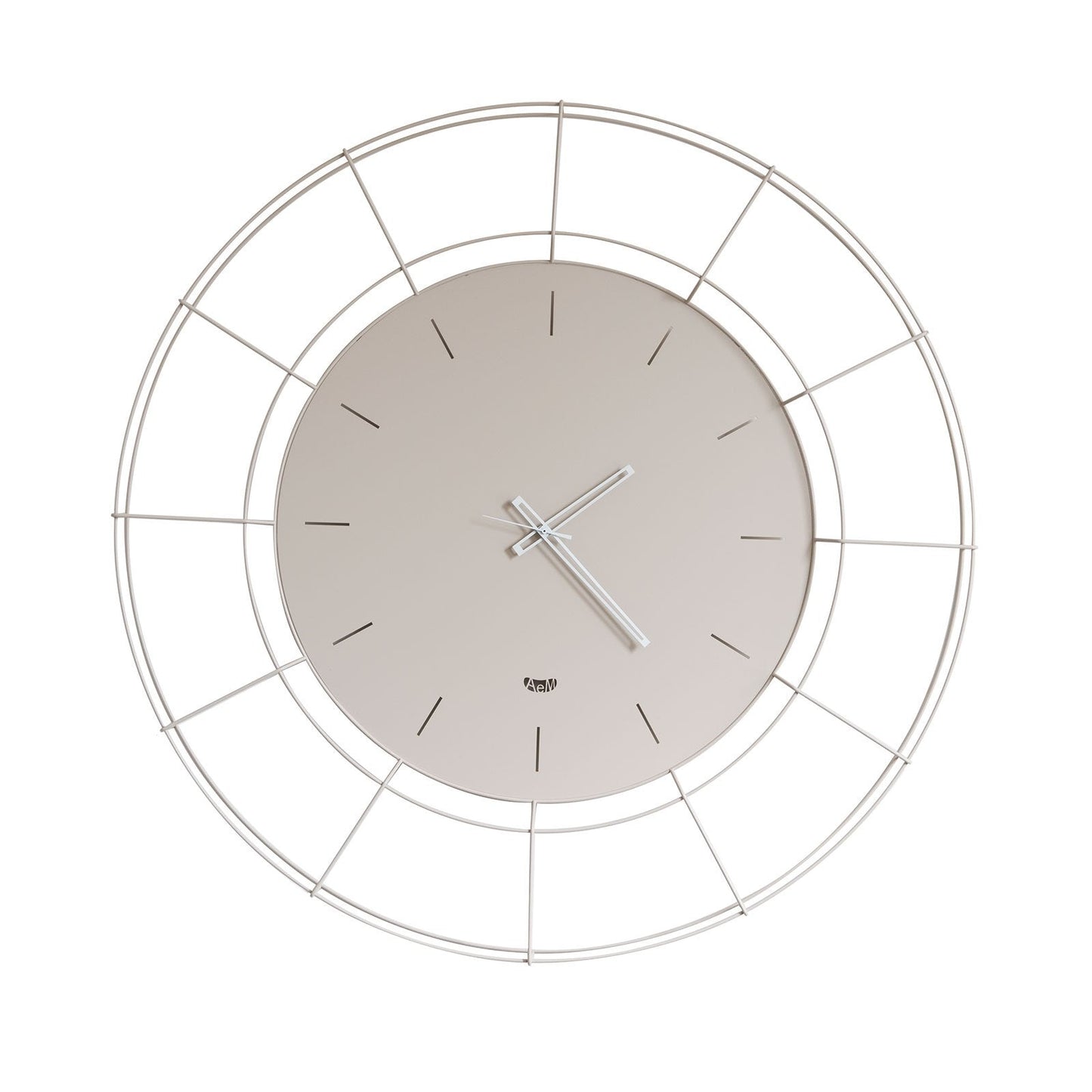 Arti & Mestieri orologio da parete Nudo Grande colore sabbia in ferro lavorato artigianalmente
