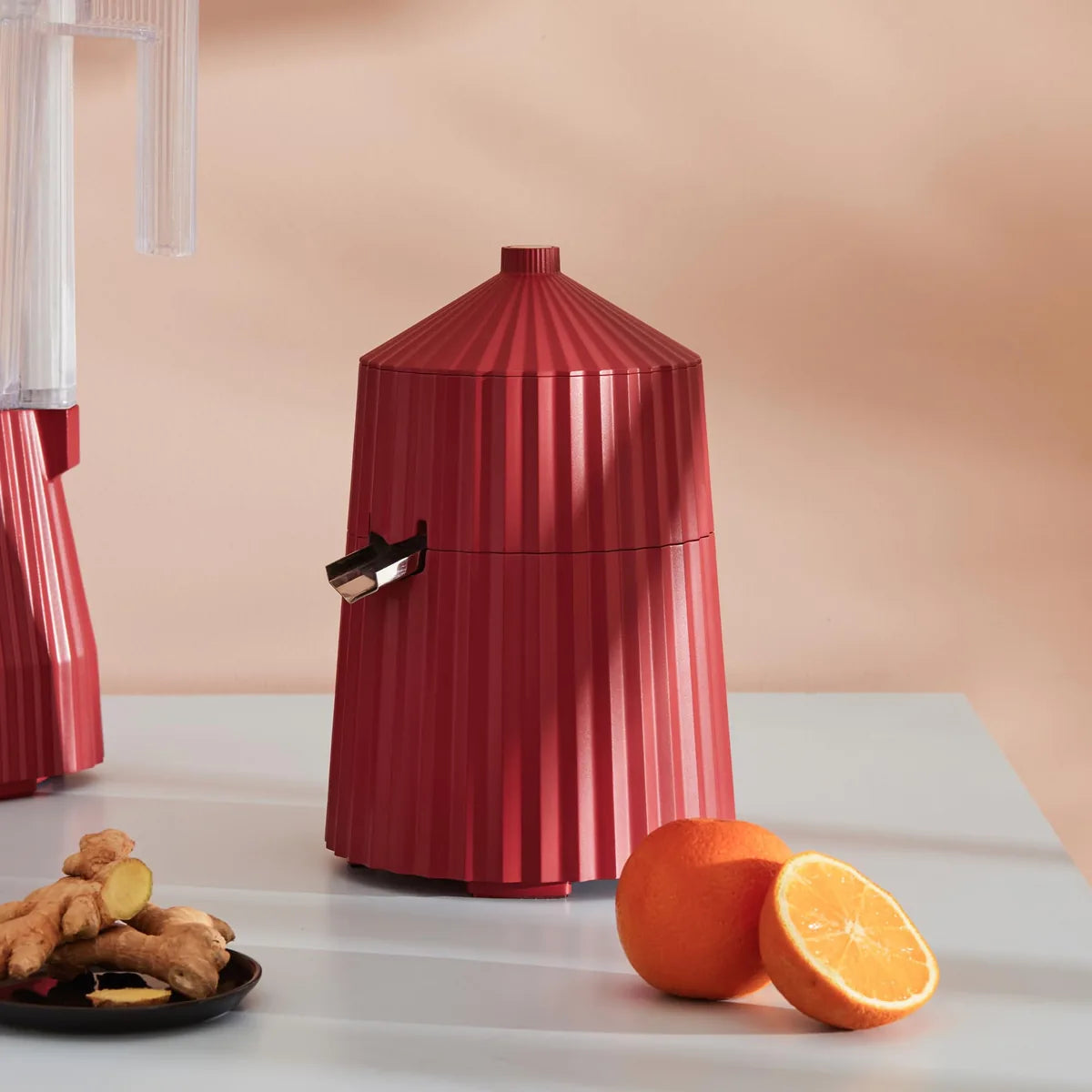 Alessi Spremiagrumi Elettrico Plissé resina termoplastica design Michele De Lucchi