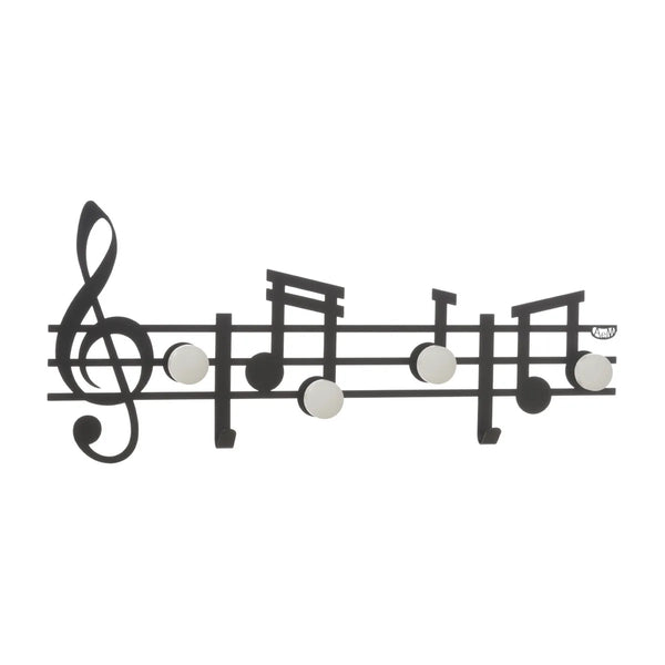 Arts & Crafts - Iron Wall Hanger With Musical Notes Music — Arti & Mestieri