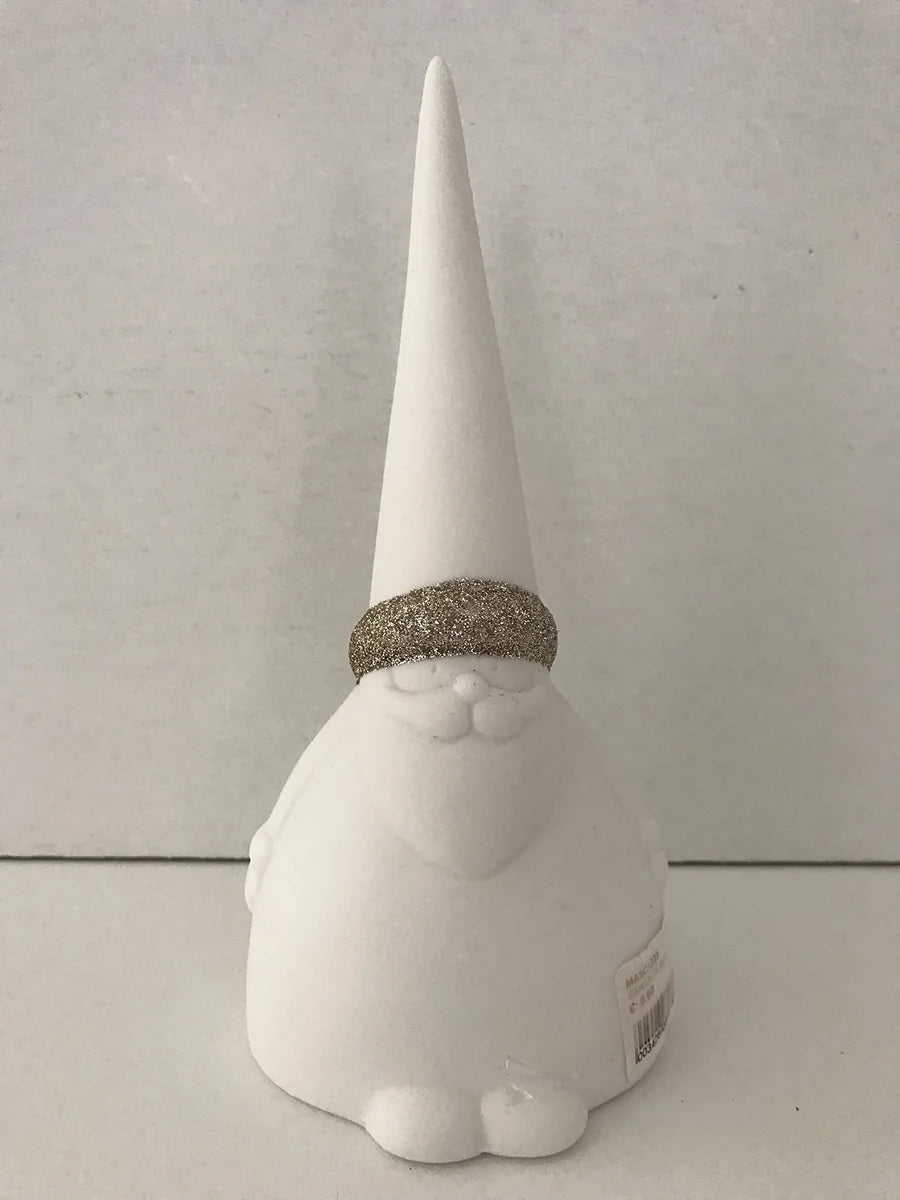 Mascagni Babbo Natale Luminoso 19cm in ceramica rossa - Stilmobili