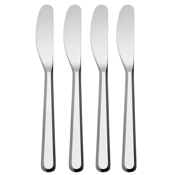 Alessi — Amici BG02/37S4 | Set 4 coltelli da burro in acciaio 18/10 — Alessi