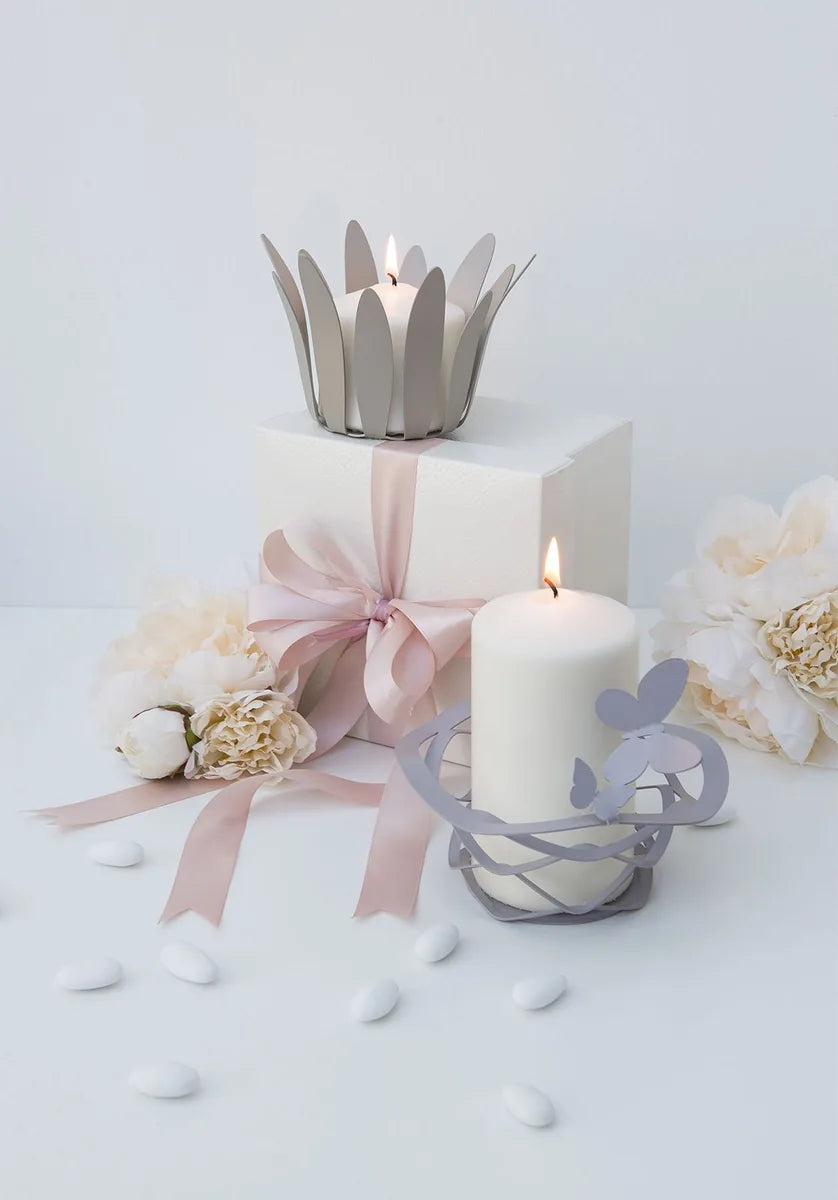 Arti & Mestieri Cestino Butterfly bomboniera ferro battuto design con farfalle