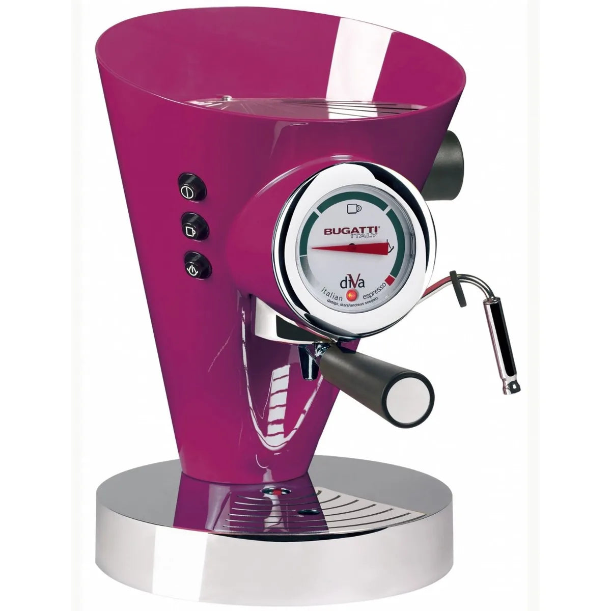 Bugatti macchina per espresso violetto acciaio inossidabile 15 bar